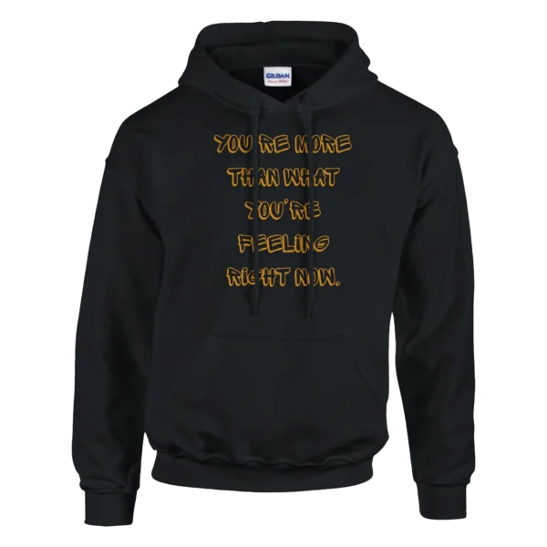 Inspiring 'You Are More' Bold Statement Hoodie , Classic Unisex Pullover by Gildan 18500