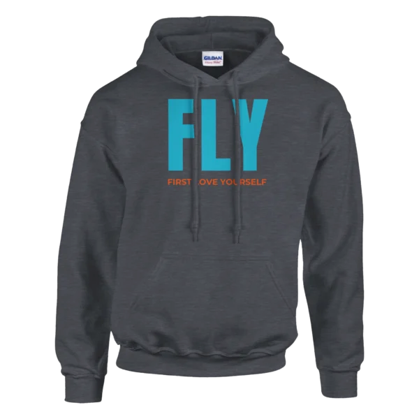 Empowering 'FLY' Hoodie: First Love Yourself - Classic Unisex Pullover in Your Choice of Bold Hues