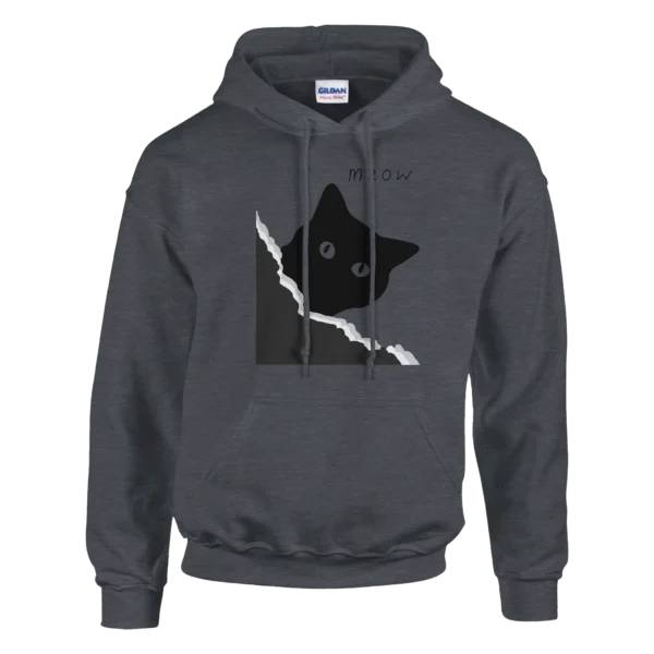 Cat Peek-A-Boo Hoodie - Soft Cotton Blend, Cozy and Stylish Design