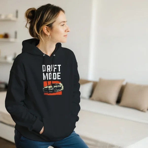 Drifting Speed Machine Unisex Pullover Hoodie , Gilden 18500