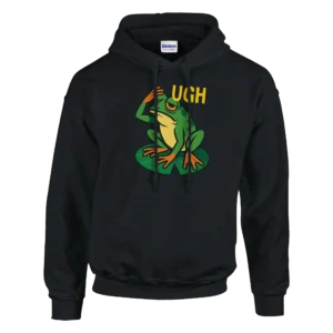 "UGH" Disappointed Frog Classic Unisex Pullover Hoodie , Gildan 18500