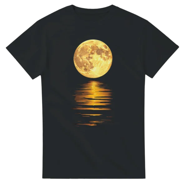 Moonlit Reflection Heavyweight Unisex Crewneck T-shirt , Gildan 5000