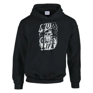 Mud Life Motocross Enthusiast Hoodie , Classic Unisex Pullover for Dirt Bike Riders