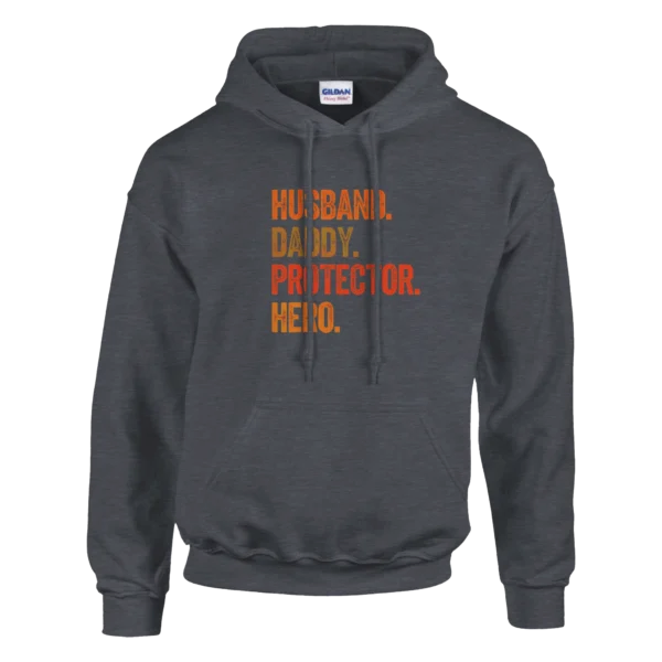 Husband Daddy Protector Hero Hoodie , Perfect Father's Day Gift , Gildan 18500