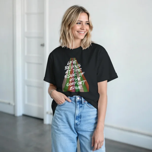 Comfort Zone - Heavyweight Unisex Crewneck T-shirt , Gildan 5000