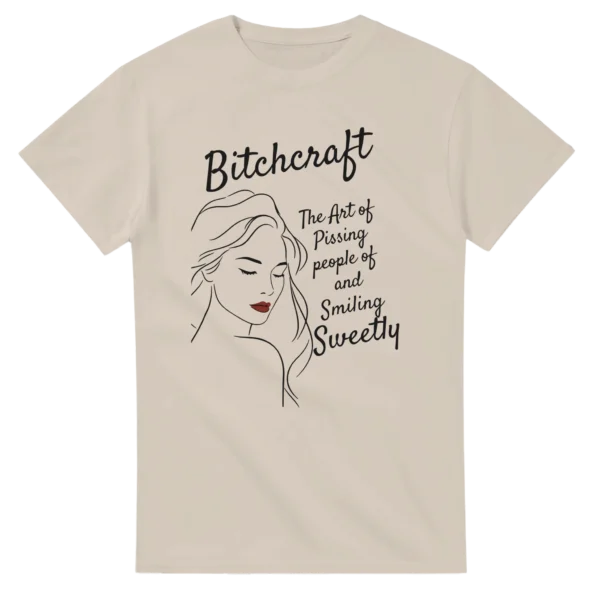 SMILING SWEETLY - Heavyweight Unisex Crewneck T-shirt , Gildan 5000