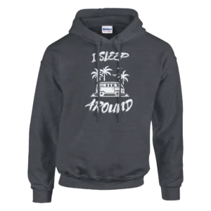 I Sleep Around - Classic Unisex Pullover Hoodie , Gildan 18500