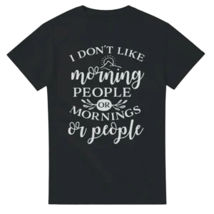 Anti-Morning People and Morning Tee , Heavyweight Unisex Gildan 5000 T-shirt