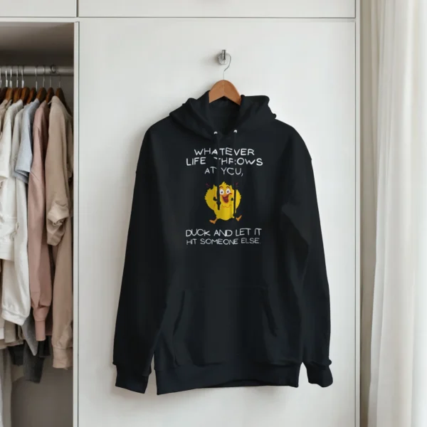 WHATEVER LIFE THROWS AT YOU - Classic Unisex Pullover Hoodie , Gildan 18500