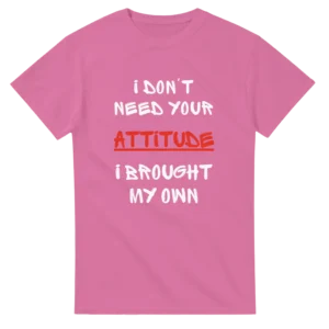 ATTITUDE - Heavyweight Unisex Crewneck T-shirt , Gildan 5000