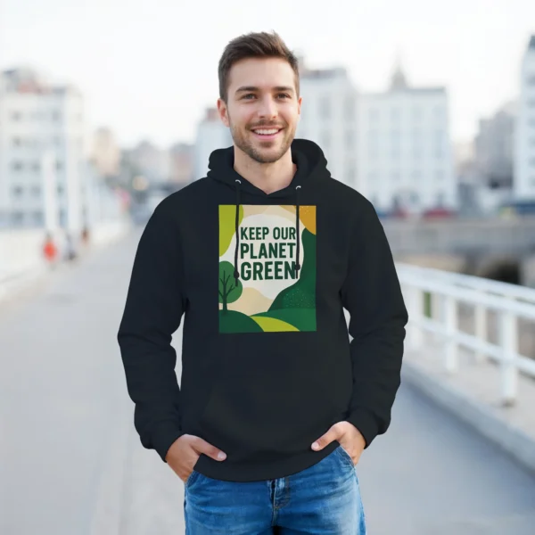 Keep Our Planet Green Hoodie , Eco-Conscious Classic Unisex Pullover