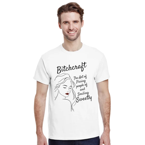 SMILING SWEETLY - Heavyweight Unisex Crewneck T-shirt , Gildan 5000