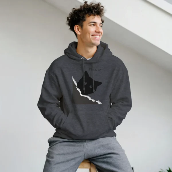 Cat Peek-A-Boo Hoodie - Soft Cotton Blend, Cozy and Stylish Design