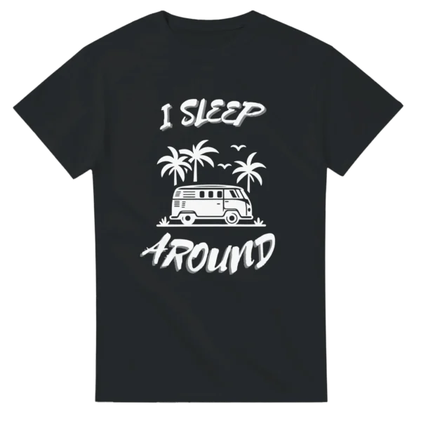 I Sleep Around - Heavyweight Unisex Crewneck T-shirt , Gildan 5000