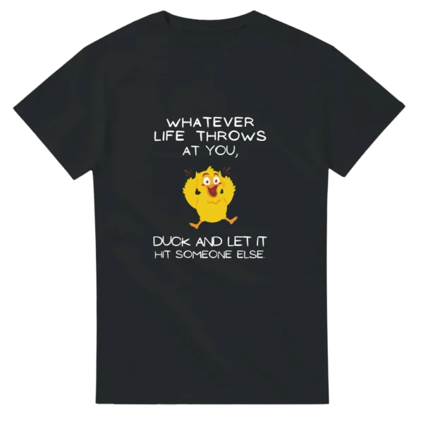 WHATEVER LIFE THROWS AT YOU - Heavyweight Unisex Crewneck T-shirt , Gildan 5000