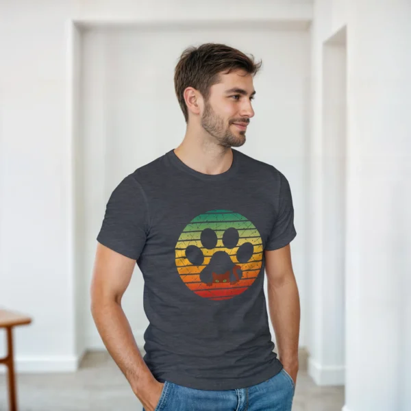 Kitty Paw - Heavyweight Unisex Crewneck T-shirt , Gildan 5000