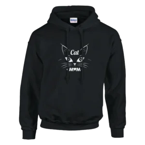 Purr-fectly Cozy Cat Mom Hoodie , Classic Unisex Pullover with Cute Kitty Design