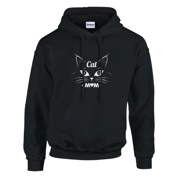 Purr-fectly Cozy Cat Mom Hoodie , Classic Unisex Pullover with Cute Kitty Design