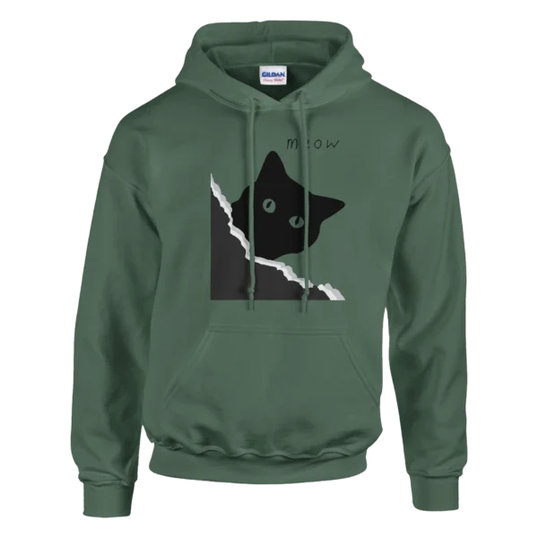 Cat Peek-A-Boo Hoodie - Soft Cotton Blend, Cozy and Stylish Design