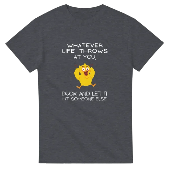 WHATEVER LIFE THROWS AT YOU - Heavyweight Unisex Crewneck T-shirt , Gildan 5000