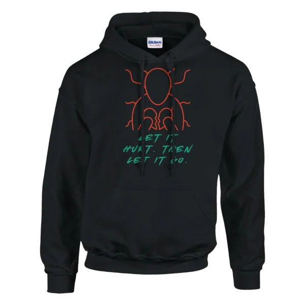 Healing Heart 'Let It Hurt' Unisex Pullover Hoodie , Emotional Support Design