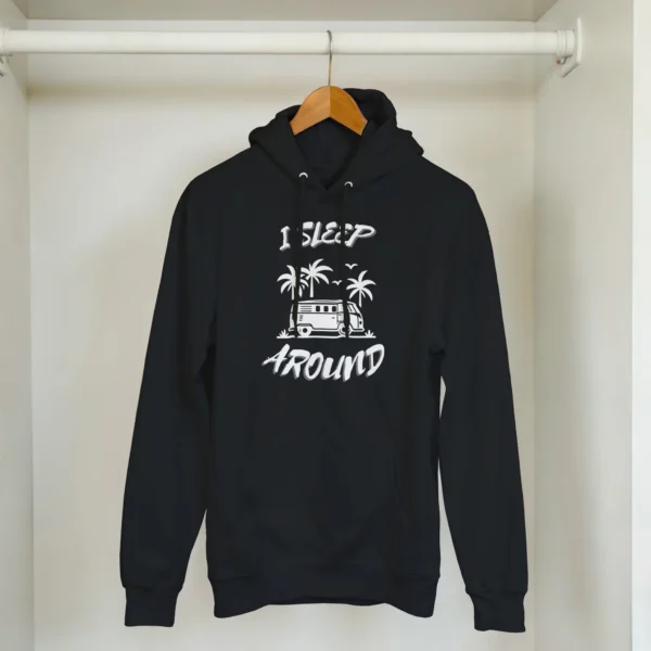 I Sleep Around - Classic Unisex Pullover Hoodie , Gildan 18500