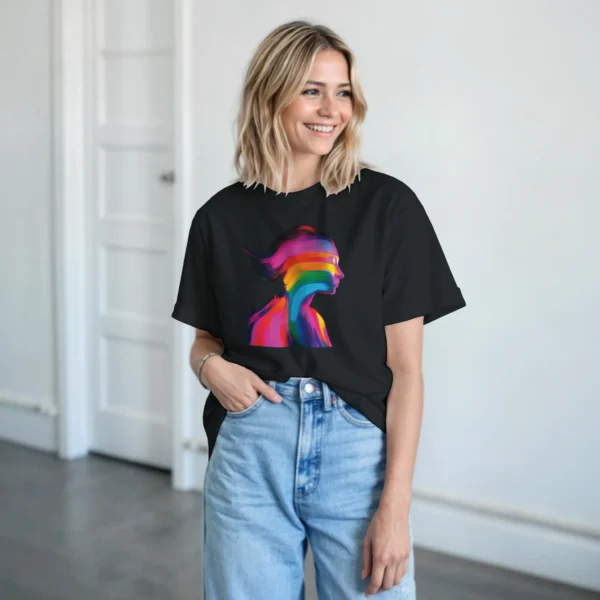 Abstract Aura Heavyweight Unisex Crewneck T-shirt , Gildan 5000