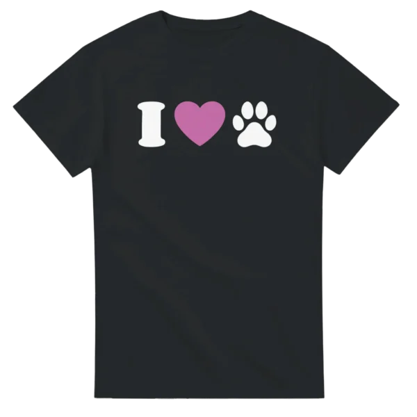 I Love My Pet Heavyweight Unisex Crewneck T-shirt , Show Your Paw-some Love in Style!