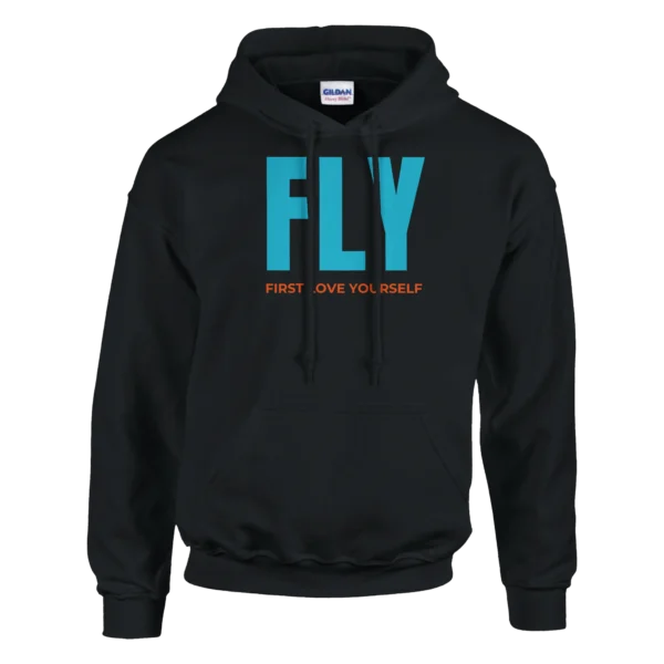 Empowering 'FLY' Hoodie: First Love Yourself - Classic Unisex Pullover in Your Choice of Bold Hues