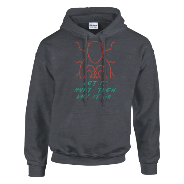 Healing Heart 'Let It Hurt' Unisex Pullover Hoodie , Emotional Support Design