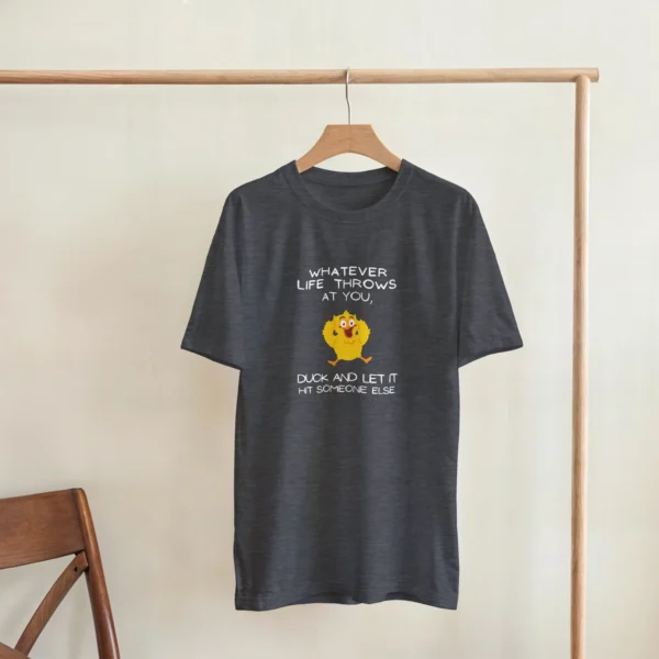 WHATEVER LIFE THROWS AT YOU - Heavyweight Unisex Crewneck T-shirt , Gildan 5000