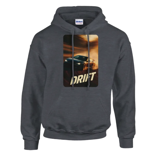 Drift King Sunset Style Unisex Pullover Hoodie , Speed and Adrenaline Design Gildan 18500