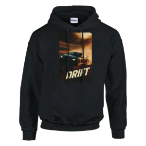 Drift King Sunset Style Unisex Pullover Hoodie , Speed and Adrenaline Design Gildan 18500