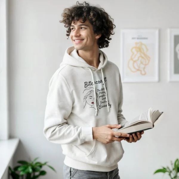 SMILING SWEETLY - Classic Unisex Pullover Hoodie , Gildan 18500