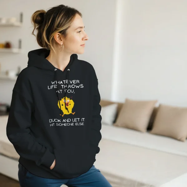 WHATEVER LIFE THROWS AT YOU - Classic Unisex Pullover Hoodie , Gildan 18500