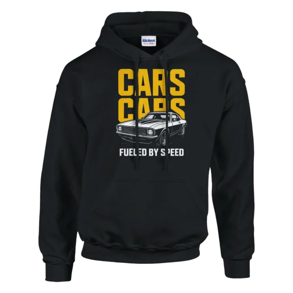 Vintage Muscle Car Hoodie , "Fueled by Speed" Classic Unisex Pullover
