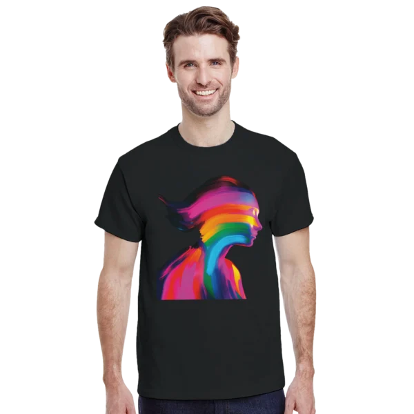 Abstract Aura Heavyweight Unisex Crewneck T-shirt , Gildan 5000