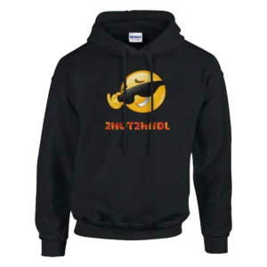 2HOT2HNDL Cool Emoji Pullover Hoodie , Gildan 18500 - Black or Dark Heather